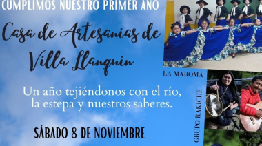 Casa de Artesanías de Villa Llanquín cumple su primer año con una jornada de música y tradición