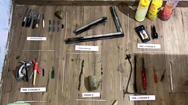 Requisa masiva en el Penal III: secuestraron arsenal casero, celulares y alcohol en víspera de Navidad