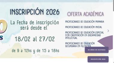 El Instituto de Formación Docente abre inscripciones para cuatro carreras de profesorado