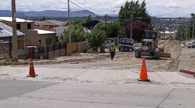 Arranca la pavimentación en Brown y 9 de Julio en La Barda