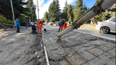 Comenzó el hormigonado del nuevo derivador en el km 9,5 de avenida Bustillo