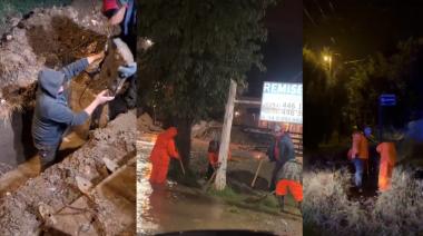​​​​​​​Lluvia récord en Bariloche: calles inundadas, cuadrillas en la calle y una noche sin tregua