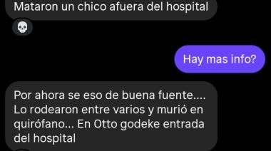 Un joven de 18 años murió apuñalado a metros del hospital Ramón Carrillo
