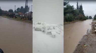 (Videos) Temporal sin tregua: barrios anegados, accidentes en las calles y el refugio Frey cubierto de nieve