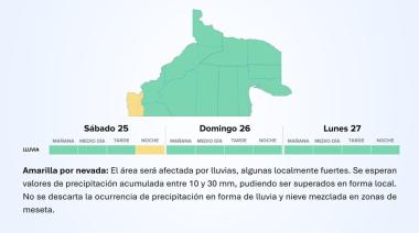 Alerta amarilla por nevadas en Bariloche y la cordillera: temperaturas bajo cero y nieve desde este sábado