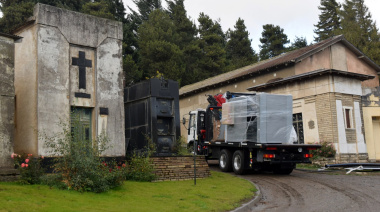 Bariloche tendrá crematorio: llegó el horno que la ciudad esperó durante años
