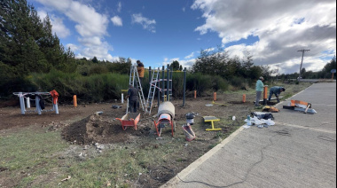 ​​​​​​​La Delegación Catedral instaló una plaza saludable en el barrio Los Coihues