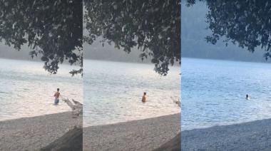 El argentino que se tira al lago cuando hace 5 grados (y hace un favor a todos los demás)