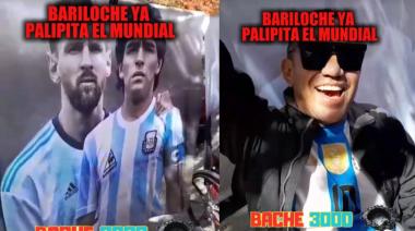 ​​​​​​​En Bariloche ya se siente: el Mundial llega con Messi como protagonista y la Celeste y Blanca como bandera