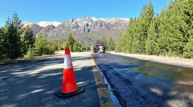 Mejoran el estado de la RN 40 entre Bariloche y El Bolsón: ya van más de 150 toneladas de asfalto