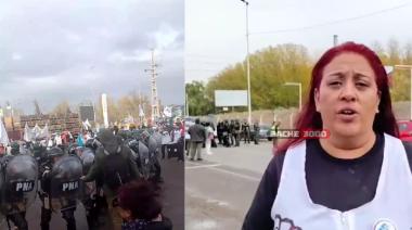 "Nos gasearon pero estamos bien": la palabra de una dirigente de UnTER tras la represión en el puente