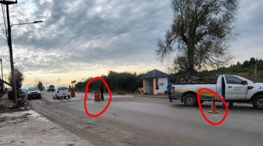 Un vecina se incrustó en un reductor recién hormigonado: denuncia señalización inexistente y acusó a un medio de tergiversar todo