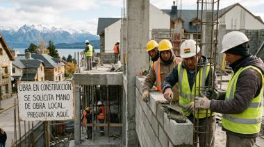 ​​​​​​​La construcción en el centro barilochense tiene acento boliviano y paraguayo: los contratistas dicen que no consiguen mano de obra local