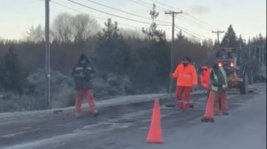 La Municipalidad también se pudrió de los pozos, y fue arreglar la Ruta 82