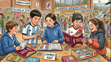 La reconocida Feria Las Victorias suma un espacio para el intercambio de figuritas del Mundial
