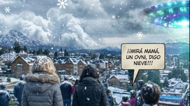 Cayeron los primeros copos y Bariloche levantó la vista al cielo: no busca ovnis, quiere nieve
