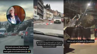 Caos en Segundo Sombra: un vuelco y un colectivo trabado reavivan el reclamo vecinal por la peligrosidad de la calle