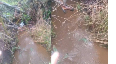 Destaparon un desagüe pluvial en barrio Don Bosco que arrastraba líquidos cloacales hacia el lago