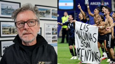 La emoción de los veteranos de Malvinas de Bariloche por la bandera que llegó a la Selección: "Fue otro regalo al alma"