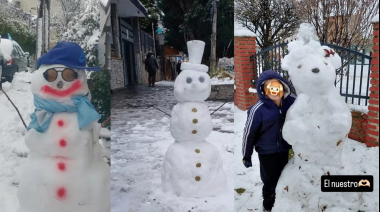 Nevó en Bariloche y la ciudad se llenó de muñecos: el ritual que empezó hace siglos para espantar duendes