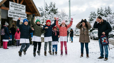 El Consejo Escolar suspende las clases de turno mañana en Bariloche por el temporal
