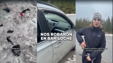 Robo masivo a un grupo de caminantes en La Cascada: rompieron vidrios de seis autos y usaron inhibidores