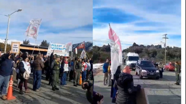 Trabajadores de CNEA cortan la ruta 82 frente a Intecnus
