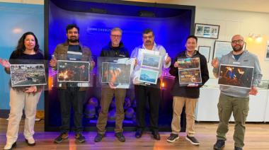 Del Río entregó al Museo Malvinas las fotos históricas de las vigilias de Bariloche