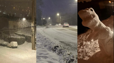Bariloche bajo la nieve: cortes de ruta, suspensión de clases y sal para las calles