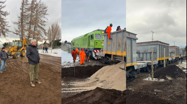 (Video) De San Antonio a Bariloche: Cortés recibió 15 vagones de sal para las calles