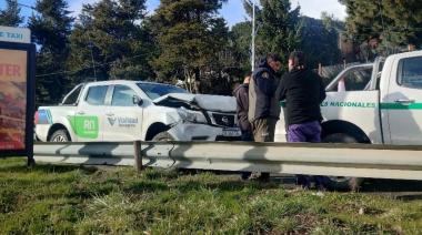 Fuerte choque frente a la terminal de ómnibus de Bariloche