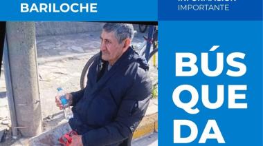 ​​​​​​​Búsqueda de paradero: Silverio Painefil, desaparecido desde el lunes en Bariloche