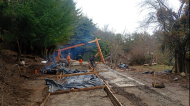 El Ecoparque de Llao Llao empieza a tomar forma: arrancó el hormigonado del paseo botánico