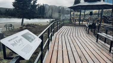 Dina Huapi tiene mirador y refugio de pescadores en la boca del Limay