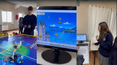 Don Bosco, doble apuesta tecnológica: un videojuego que llegó al podio nacional y un robot que enfrenta su propio desafío