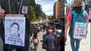 Cuando ejercer la docencia cuesta la vida: la comunidad educativa de Bariloche marchó por Nancy Godoy