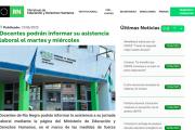 Docentes rionegrinos podrán registrar asistencia online durante el paro de 48 horas