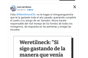 Berros cruzó a Weretilneck: "Te la gastaste toda queriendo cumplirle el sueño a tu amigo de ser Senador"