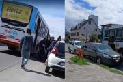 (Video) ​​​​​​​"Te cago a trompadas": un chofer de colectivo amenazó y golpeó a un adolescente frente a madres y alumnos en el 60