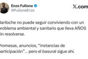 Fullone exigió decisión política real para resolver el problema ambiental más grave de Bariloche