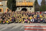 Con sirenas, juramentos y chocolate caliente: Bariloche festejó el Día del Bombero Voluntario