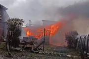 Incendio en el barrio 29 de septiembre: una vivienda quedó destruida