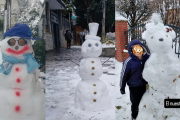 Nevó en Bariloche y la ciudad se llenó de muñecos: el ritual que empezó hace siglos para espantar duendes