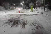 Nieva en toda la ciudad: solicitan transitar con extrema precaución