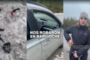 Robo masivo a un grupo de caminantes en La Cascada: rompieron vidrios de seis autos y usaron inhibidores