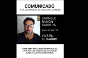 La junta vecinal de Villa Los Coihues denunció públicamente a un vecino condenado por abuso sexual reiterado