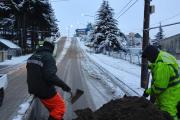 Reabrieron las calles tras la nevada, pero dos zigzags seguirán cortados hasta el lunes