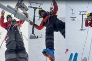 "Nunca me había pasado": el relato de un damnificado en la silla Nubes, con los patrulleros recién despedidos