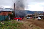Prendieron fuego un auto en barrio Nahuel Hue