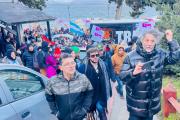 "Hay que poner la cara": lo que le dijo Fito Páez a Bache3000 en la marcha de Bariloche